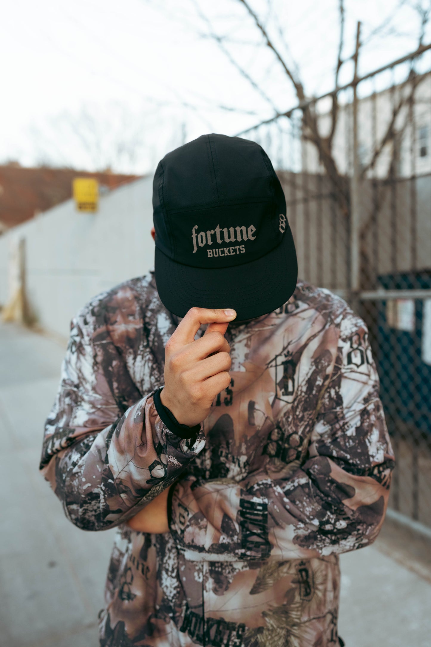 Fortune Buckets “Shadow Run” 5-Panel Cap