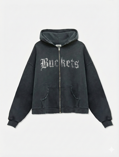 BLACK CHERRY ZIP HOODIE