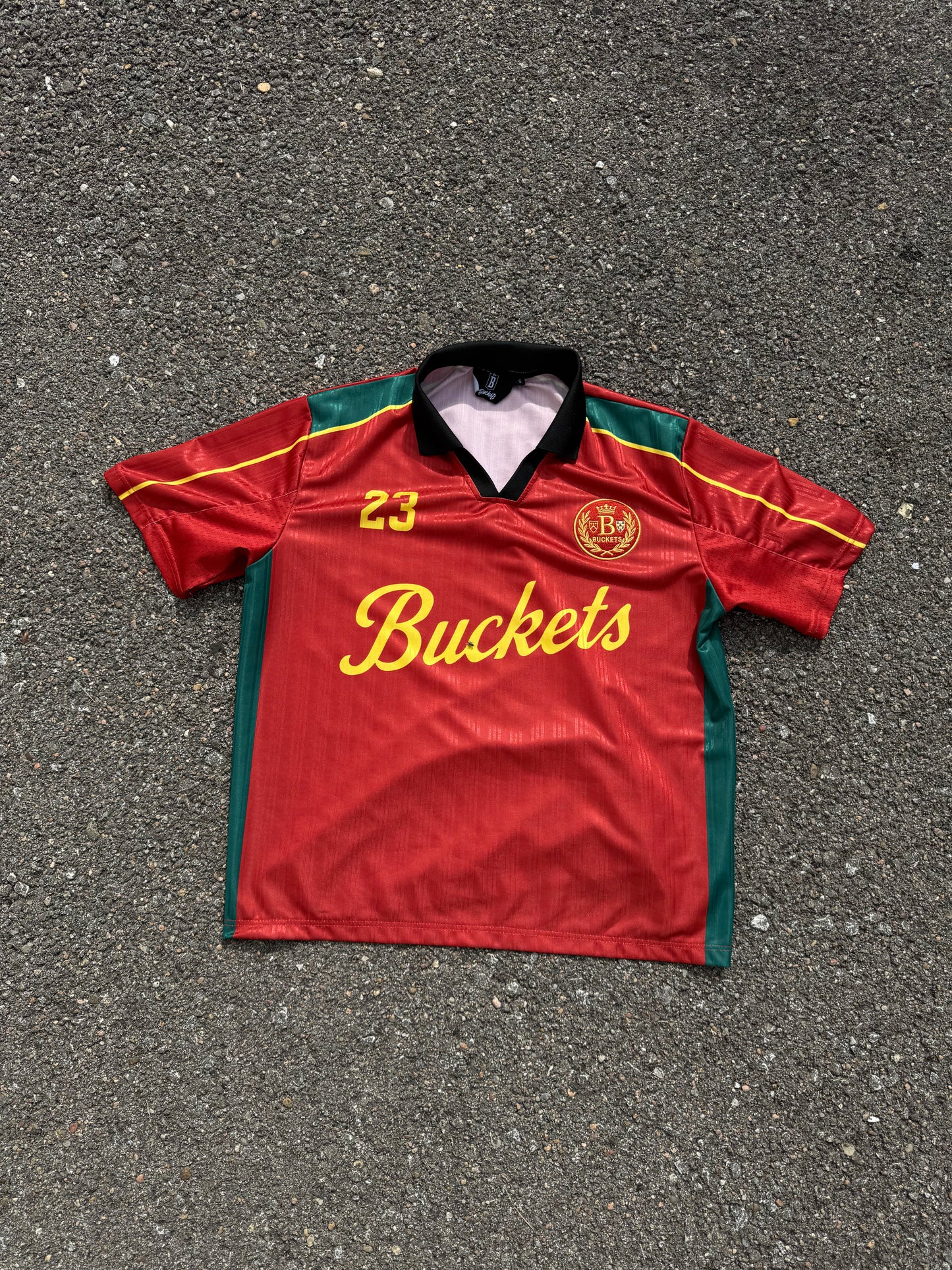 Buckets Soccer Jersey Red Yellow