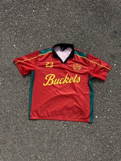 Buckets Soccer Jersey Red Yellow